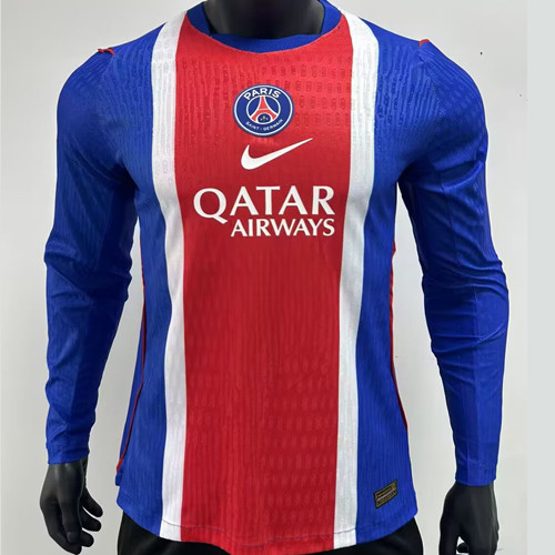 2026/27 PSG Home Blue Player Version Long Sleeve Soccer Jersey