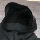 NBA Lakers' black gray warm-up training appearance hooded zipper jacket  with chip  1:1