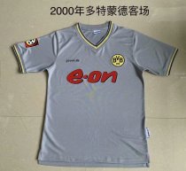 Retro Dortmund Away 1:1 Quality Soccer Jersey    2000