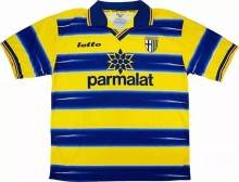 Retro Parma Homen Yellow And Blue 1:1 Quality Soccer Jersey  1998-1999
