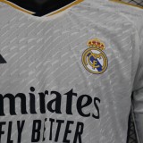 Real Madrid Home long sleeve   Player 1:1 Quality Soccer Jersey    23-24
