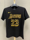 NBA Laker black James Champion T-shirt No.23 1:1