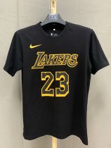 NBA Laker black James Champion T-shirt No.23 1:1