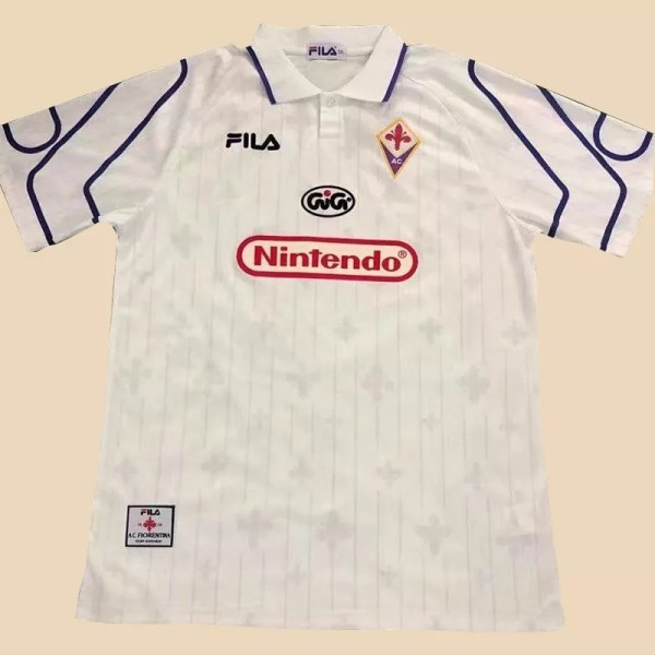 Retro Fiorentina Away Fans 1:1 Quality Soccer Jersey  1997-1998