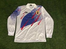 Retro Japan Away  Long Sleeve 1:1 Quality Soccer Jersey  1995
