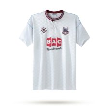 Retro West Ham Away    1:1 Quality Soccer Jersey  1989-1990