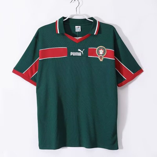 Retro Morocco Home  1:1 Quality Soccer Jersey  1998