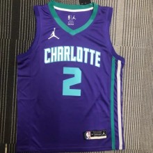 NBA Hornets Jordan BALL #2 Top Quality Hot Pressing