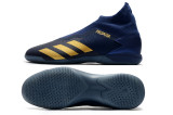阿迪达斯猎鹰20.3无鞋带怀龙底MD室内平底足球鞋adidas PREDATOR 20.3 Laceless IN 39-45