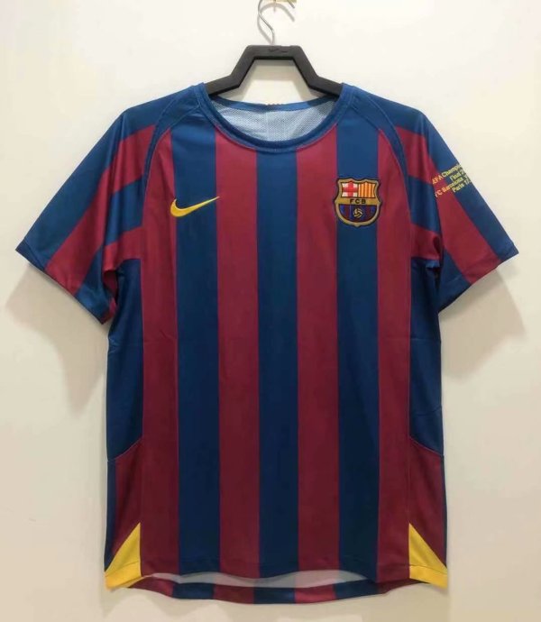 Retro Barcelona Home  Champions League 1：1 (带小英文) 2005-2006