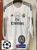 Retro Real Madrid Third Away  Long Sleeve   1:1 Quality Soccer Jersey  2013-2014