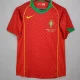 Retro 2004 Portugal Home 1:1 Quality Soccer Jersey 2004 (带胸前小字)