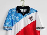 Retro England  Tricolor 1:1 Quality Soccer Jersey  1990