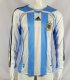 Retro Argentina Home Long Sleeve  1:1 Quality Soccer Jersey  2006