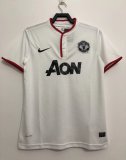 Retro Manchester United Away White  1:1 Quality Soccer Jersey   2012-2013