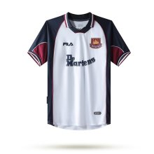 Retro West Ham Away 1:1 Quality Soccer Jersey  1999-2001