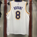 NBA Laker crew neck retro white No. 8 Kobe  with chip  1:1