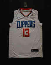 NBA New season clippers (new fabric print) 13 George City Edition dark blue, black, white, retro white