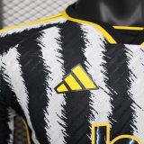 Juventus  Home Long Sleeve  Player 1:1 Quality Soccer Jersey   23-24