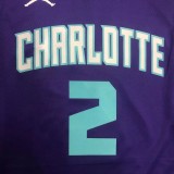 NBA Hornets Jordan BALL #2 Top Quality Hot Pressing
