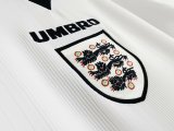 Retro England Home 1:1 Quality Soccer Jersey  1996