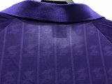 Retro Fiorentina home Fans 1:1 Quality Soccer Jersey  1989-1990