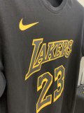 NBA Laker black James Champion T-shirt No.23 1:1