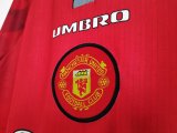 Retro  Manchester United Home 1:1 Quality Soccer Jersey  1996-1997