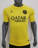 PSG Paris Training shirts Yellow Fans 1:1 Quality Soccer Jersey    23-24