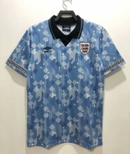 Retro England Away  1:1 Quality Soccer Jersey  1990