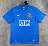 Retro Manchester United away with embroidery champion 1:1 Quality Soccer Jersey   2007-2008
