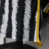 Juventus  Home Long Sleeve  Player 1:1 Quality Soccer Jersey   23-24