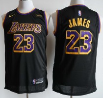 NBA Lakers #23 James  achievement black