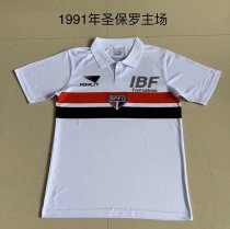 Retro Sao Paulo Home 1:1 Quality Soccer Jersey    1991