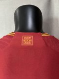 Roma Home Player  （with logo ）1:1 Quality Soccer Jersey  23-24