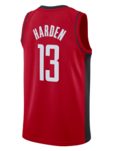 NBA Rockets 13 red new season Jersey