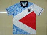 Retro England  Tricolor 1:1 Quality Soccer Jersey  1990