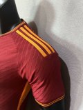 Roma Home Player  （with logo ）1:1 Quality Soccer Jersey  23-24