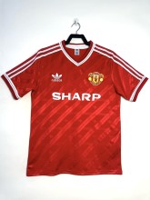 Retro Manchester United  Home 1:1 Quality Soccer Jersey  1986-1988