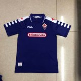 Retro Fiorentina Home Fans 1:1 Quality Soccer Jersey  1998-1999