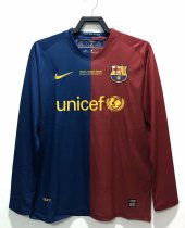 Retro Barcelona Home Champions League Long sleeve  2008-2009