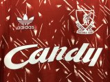 Retro Liverpool Home Long sleeve 1:1 Quality Soccer Jersey  1989