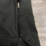 NBA Lakers' black gray warm-up training appearance hooded zipper jacket  with chip  1:1