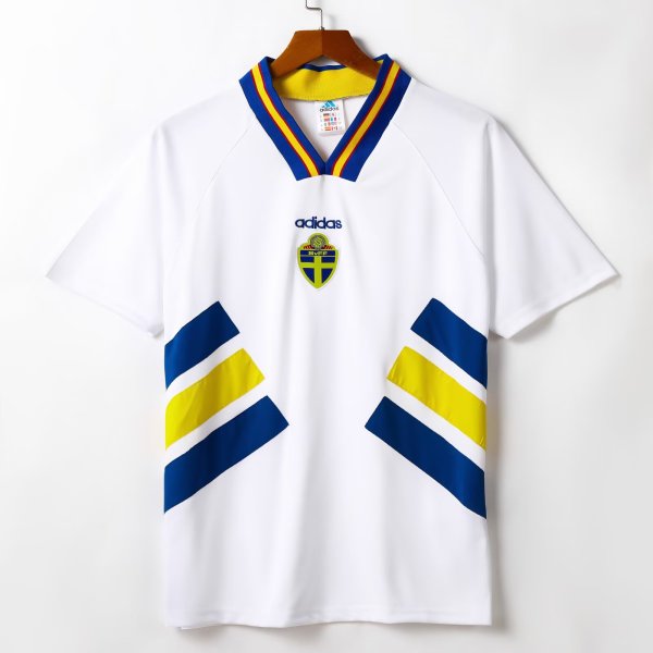 Retro Sweden Away 1:1 Quality Soccer Jersey   1994