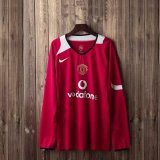 Retro Manchester United  Home Long Sleeve 1:1 Quality Soccer Jersey  2004-2006