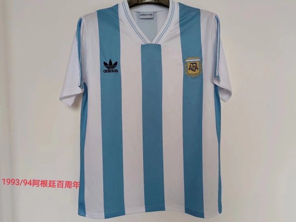 Retro Argentina Home  1:1 Quality Soccer Jersey  1993-1994