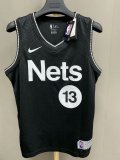 NBA Nets home  Harden No.13 1:1 new season