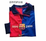 Retro Centennial Barcelona Edition Long sleeve 1:1 Quality Soccer Jersey