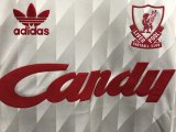 Retro Liverpool Away 1:1 Quality Soccer Jersey   1989-1991
