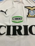 Retro Lazio Away Long Sleeve  1:1 Quality Soccer Jersey  1998-2000